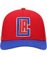 ფოტო #2 პროდუქტის Men's Red, Royal LA Clippers MVP Team Two-Tone 2.0 Stretch-Snapback Hat