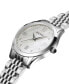 ფოტო #2 პროდუქტის Women's Swiss Classic R Diamond Accent Stainless Steel Bracelet Watch 34mm