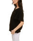 Cotton Gauze Top with Ric Rack Trim at Yoke