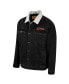 ფოტო #2 პროდუქტის Men's x Wrangler Charcoal Clemson Tigers Western Button-Up Denim Jacket