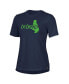ფოტო #2 პროდუქტის Women's Navy Notre Dame Fighting Irish Muffet McGraw Legend T-shirt