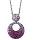Фото #3 товара EFFY Collection multi Precious 6-1/8 ct. t.w. Pendant in Sterling Silver
