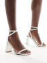 Фото #1 товара Simmi London Bia strappy block heeled sandal in white