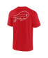 Фото #3 товара Men's and Women's Red Buffalo Bills Super Soft Short Sleeve T-shirt