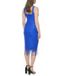 ფოტო #2 პროდუქტის Women's Fringe-Lace Sleeveless Midi Sheath Dress