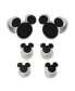 ფოტო #1 პროდუქტის Men's Mickey Mouse Silhouette Cufflinks and Stud Set, 6 Piece Set
