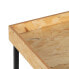 Фото #7 товара Набор из трех столиков Чёрный Натуральный Железо Деревянный MDF 57,5 x 37,5 x 67,5 cm (3 штук)