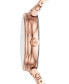 ფოტო #3 პროდუქტის Women's Sofie Rose Gold-Tone Stainless Steel and Blush Acetate Bracelet Watch 36mm