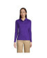 Фото #4 товара Women's School Uniform Long Sleeve Feminine Fit Interlock Polo Shirt