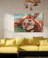 'Curious Cow 3' Arte De Legno Digital Print on Solid Wood Wall Art - 30" x 45"