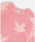 Фото #3 товара Big Girls Jacquard Unicorn Sweater Hairy Knit Pink