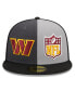 ფოტო #3 პროდუქტის Men's Gray, Black Washington Commanders 2023 Sideline 59FIFTY Fitted Hat