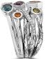 ფოტო #4 პროდუქტის EFFY® Multi-Gemstone (1-3/4 ct. t.w.) & Diamond (1/10 ct. t.w.) Multirow Ring in Sterling Silver