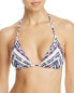 Фото #1 товара Becca 262783 Women's Artisan Triangle Halter Bikini Top Swimwear Size Small