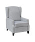 Фото #2 товара Mauro Contemporary Pushback Recliner With Accent Nail Trim-Wingback Manual Recliner