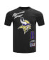 Men's Justin Jefferson Black Minnesota Vikings Fast Lane Name Number Player T-Shirt Черный, S - фото #4