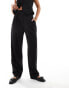 Фото #13 товара ASOS DESIGN tab detail straight leg tailored trouser in black