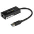 Фото #1 товара StarTech.com USB 3.0 to Gigabit Ethernet Adapter NIC w/ USB Port - Black - Wired - USB - Ethernet - 5000 Mbit/s - Black