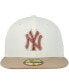 Men's Cream New York Yankees Chrome Camel Rust Undervisor 59FIFTY Fitted Hat