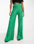 Фото #2 товара I Saw It First Petite plisse trouser in green
