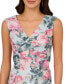 Women's Sleeveless Floral Jacquard Gown