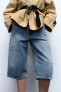 Фото #12 товара Джинсовые шорты trf с низкой посадкой ZARA