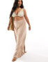 Фото #4 товара ASOS DESIGN Curve jersey palazzo beach trouser in cream