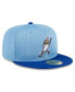 Фото #2 товара Men's Light Blue Milwaukee Brewers 2024 Batting Practice 59FIFTY Fitted Hat