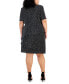 Фото #1 товара Plus Size Pleated Dot-Print Tiered Dress
