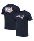 ფოტო #1 პროდუქტის Men's Navy New England Patriots Patch Up Collection Super Bowl XXXVI T-shirt