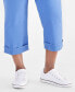 ფოტო #5 პროდუქტის Plus Size Curvy Roll-Cuff Capri Jeans, Created for Macy's