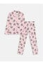 Фото #1 товара LCW Kids Gömlek Yaka Minnie Mouse Baskılı Uzun Kollu Kız Çocuk Pijama Takımı
