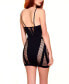 Women's Rena 1 Piece Seamless Shredded Mini Dress with Open Back Lingerie