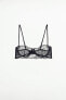 Underwire lace bra