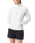 ფოტო #1 პროდუქტის Women's Jacquard Half-Zipper Mock-Neck Top