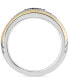 ფოტო #5 პროდუქტის Garnet (3/4 ct. t.w.) & Diamond (1/10 ct. t.w.) Ironman Ring in Sterling Silver & Gold-Plate