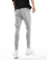 Фото #12 товара ASOS DESIGN skinny joggers in grey marl