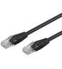 Wentronic CAT 6 Patch Cable - U/UTP - black - 1 m - Cat6 - U/UTP (UTP) - RJ-45 - RJ-45