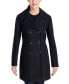 Women's Petite Notched-Collar Double-Breasted Peacoat, Created for Macy's