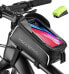 Фото #1 товара Rockbros Bicycle Frame Bag Waterproof for Mobile Phones up to 6.0 Inches with Headphone Hole Mobile Phone Holder Touchscreen Bottom Opening/Side Opening