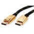 ROLINE GOLD DisplayPort Cable - DP-DP - M/M 2 m - 2 m - DisplayPort - DisplayPort - Male - Male - 4096 x 2560 pixels