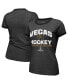 ფოტო #1 პროდუქტის Women's Threads Black Vegas Golden Knights 2023 Stanley Cup Champions Ringer Tri-Blend T-shirt