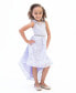 Toddler Girls Sleeveless Illusion and High-Low Party Dress