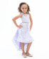 ფოტო #1 პროდუქტის Toddler Girls Sleeveless Illusion and High-Low Party Dress