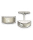 Фото #1 товара Stainless Steel Polished Cat's Eye Cufflinks