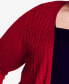 ფოტო #3 პროდუქტის Plus Size Meadow Mews Cable Knit Cardigan Sweater