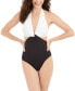 Фото #1 товара Kate Spade New York 249849 WOMEN Color Blocking Knotted Halter One-Piece Size S