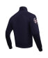 Men's Navy New York Yankees Fast Lane Full-Zip Track Jacket