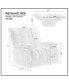 Фото #9 товара 360 Degree Swivel Fabric Single Sofa Heavy Duty Reclining Chair For Living Room, Cream
