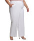 Фото #3 товара Plus Size Mid-Rise Belted Wide-Leg Pants